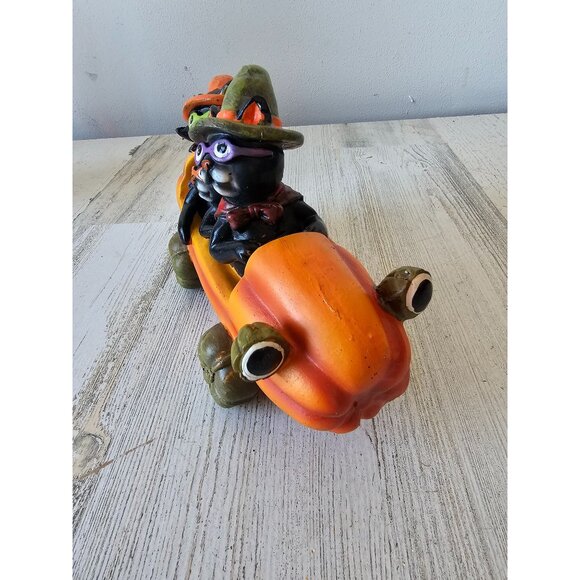 Pumpkin car cat Halloween‎ decor funny shabby chic unique - Picture 2 of 9